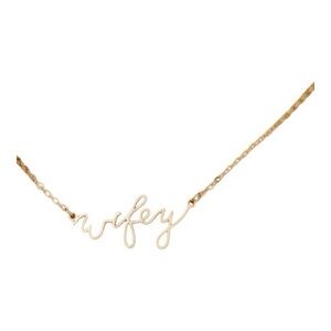 Gold 'Wifey' Necklace